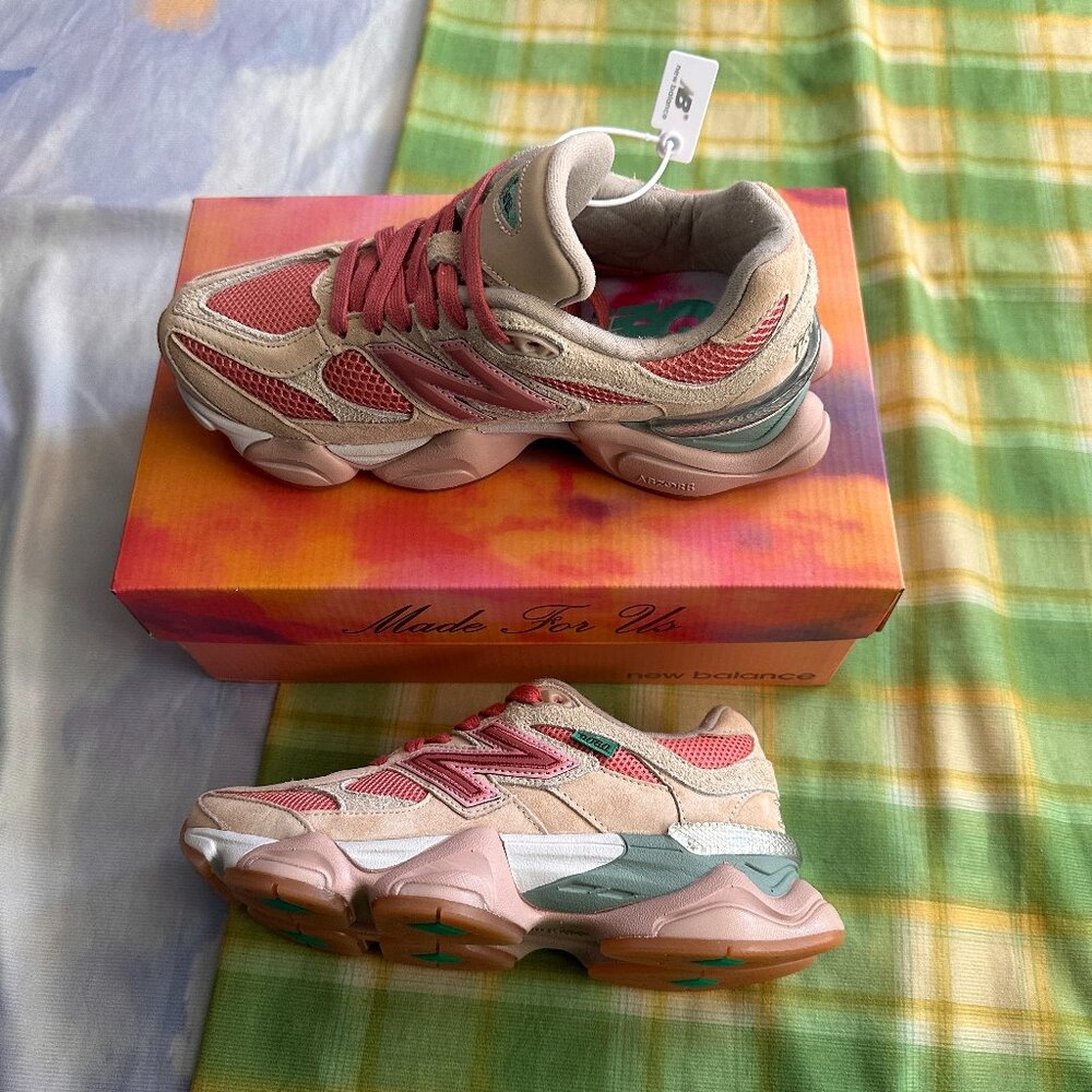 New Balance 9060 X Joe Freshgoods "Made For Us" Collaboration Sneakers In Pink.